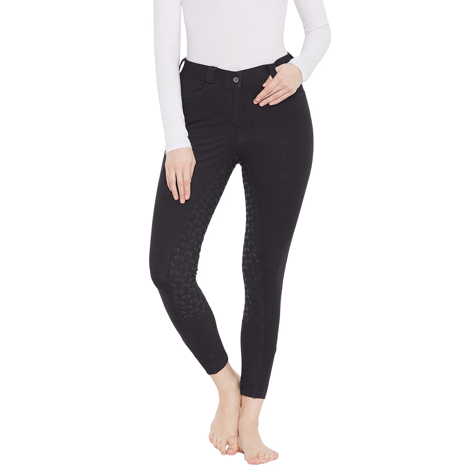 Equine Couture Heather Silicone Full Seat Breech - Image 6