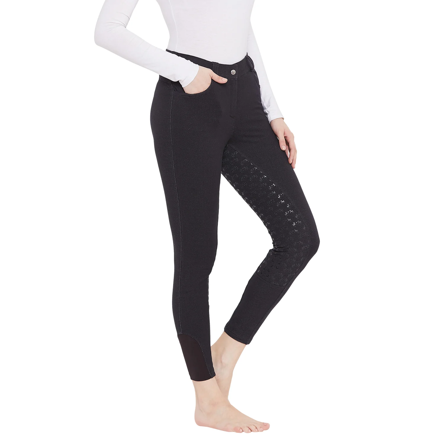 Equine Couture Heather Silicone Full Seat Breech - Image 7