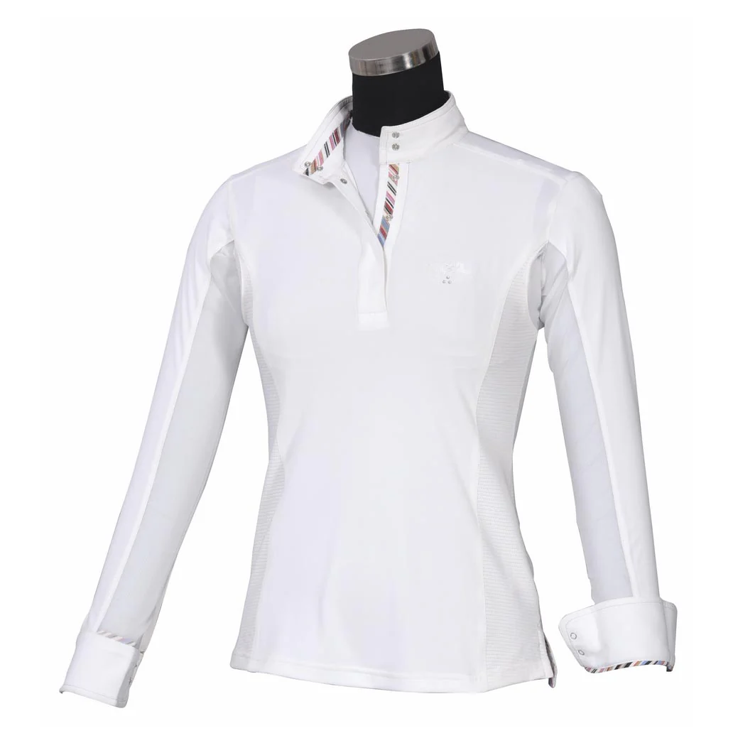 Equine Couture Ladies Cara Long Sleeve Show Shirt - Image 4