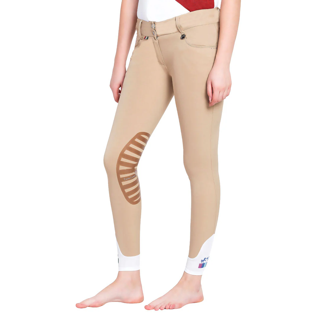 Equine Couture Ladies Darsy Silicone Knee Patch Breeches - Image 2