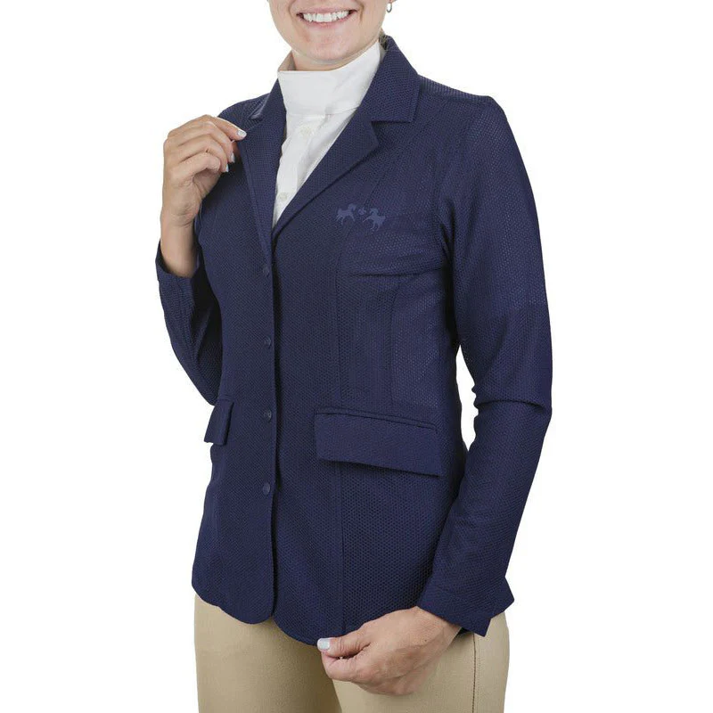 Equine Couture Women EquiVent 4-Snap Button Lite Show Coat - Image 2