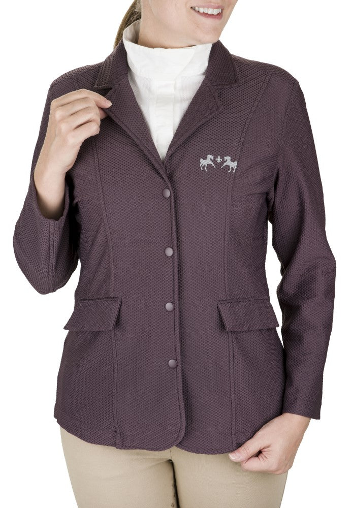 Equine Couture Women EquiVent 4-Snap Button Show Coat - Image 7