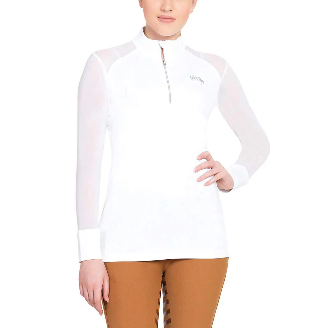 Equine Couture Ladies Erna EquiCool Long Sleeve Sport Shirt - Image 3