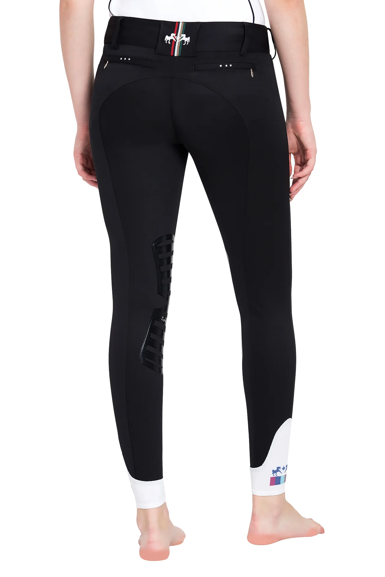 Equine Couture Ladies Fiona Silicone Knee Patch Breeches - Image 4