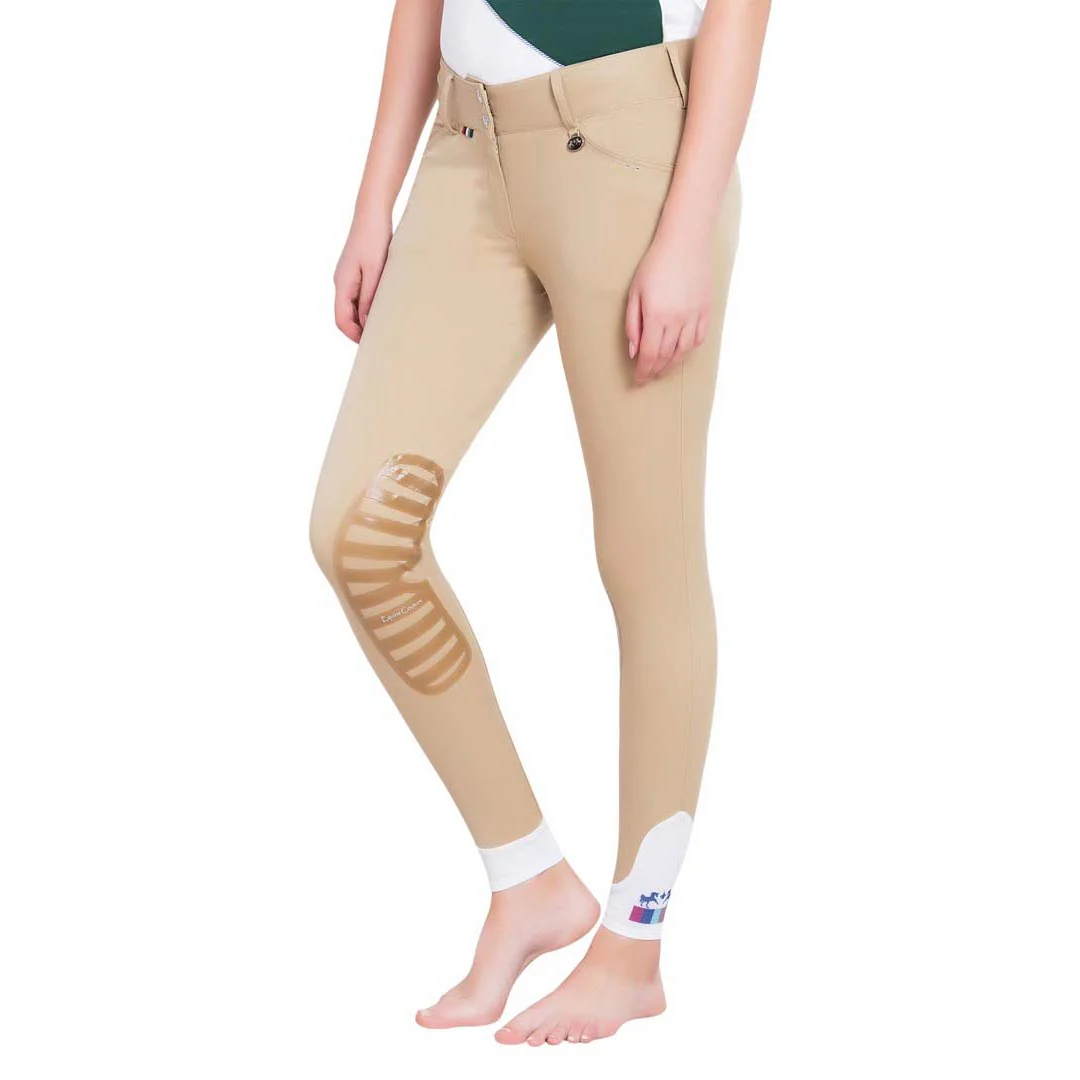 Equine Couture Ladies Fiona Silicone Knee Patch Breeches - Image 5