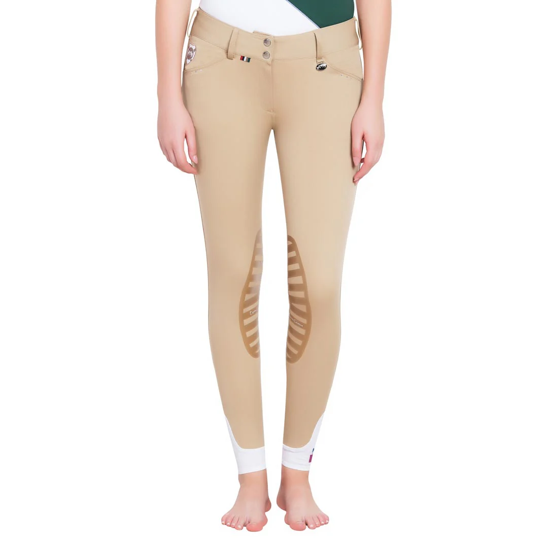 Equine Couture Ladies Fiona Silicone Knee Patch Breeches - Image 6