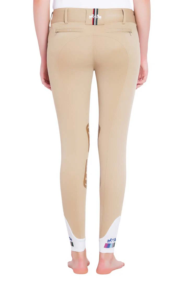 Equine Couture Ladies Fiona Silicone Knee Patch Breeches - Image 8