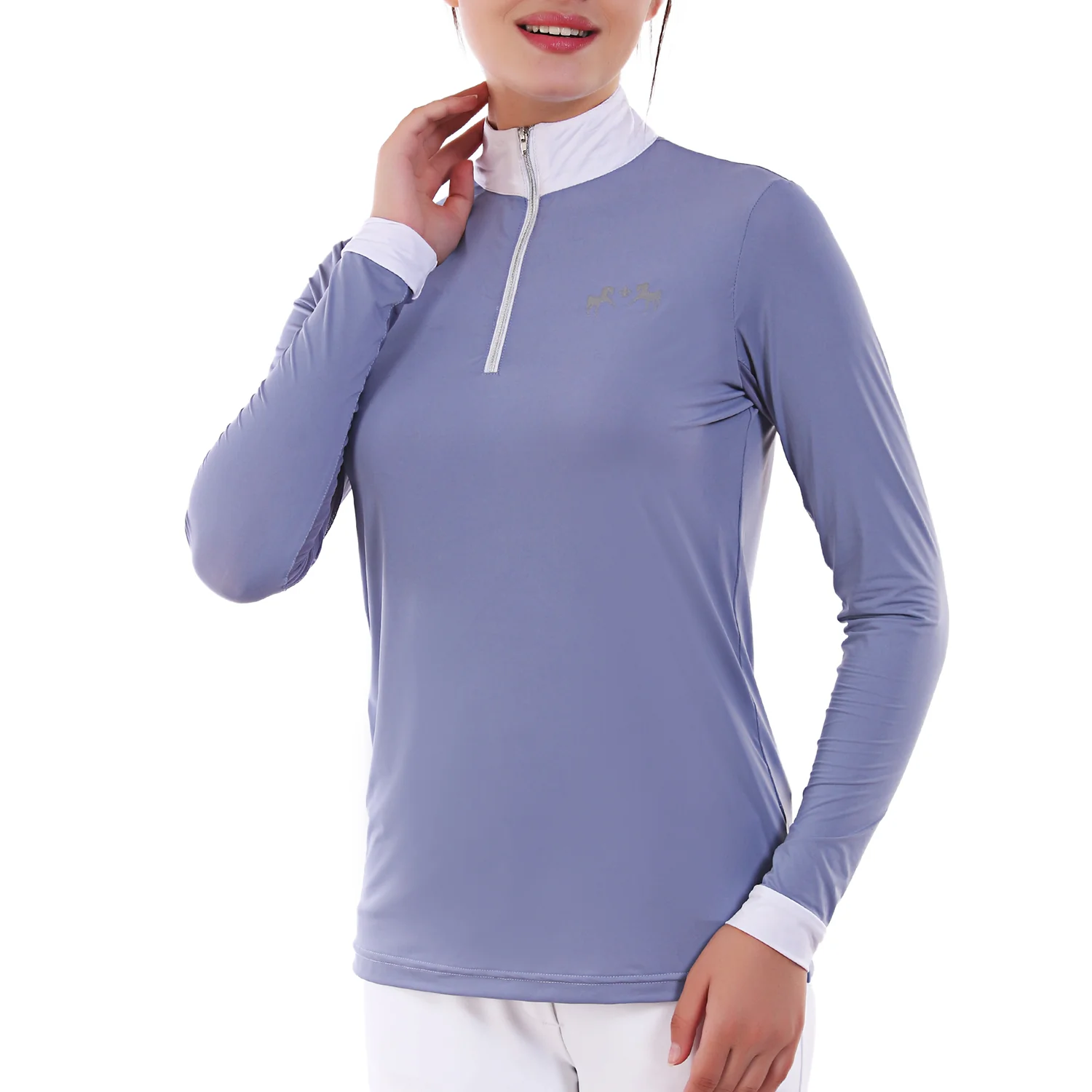 Equine Couture Ladies Icefil Sun Shirt - Image 36