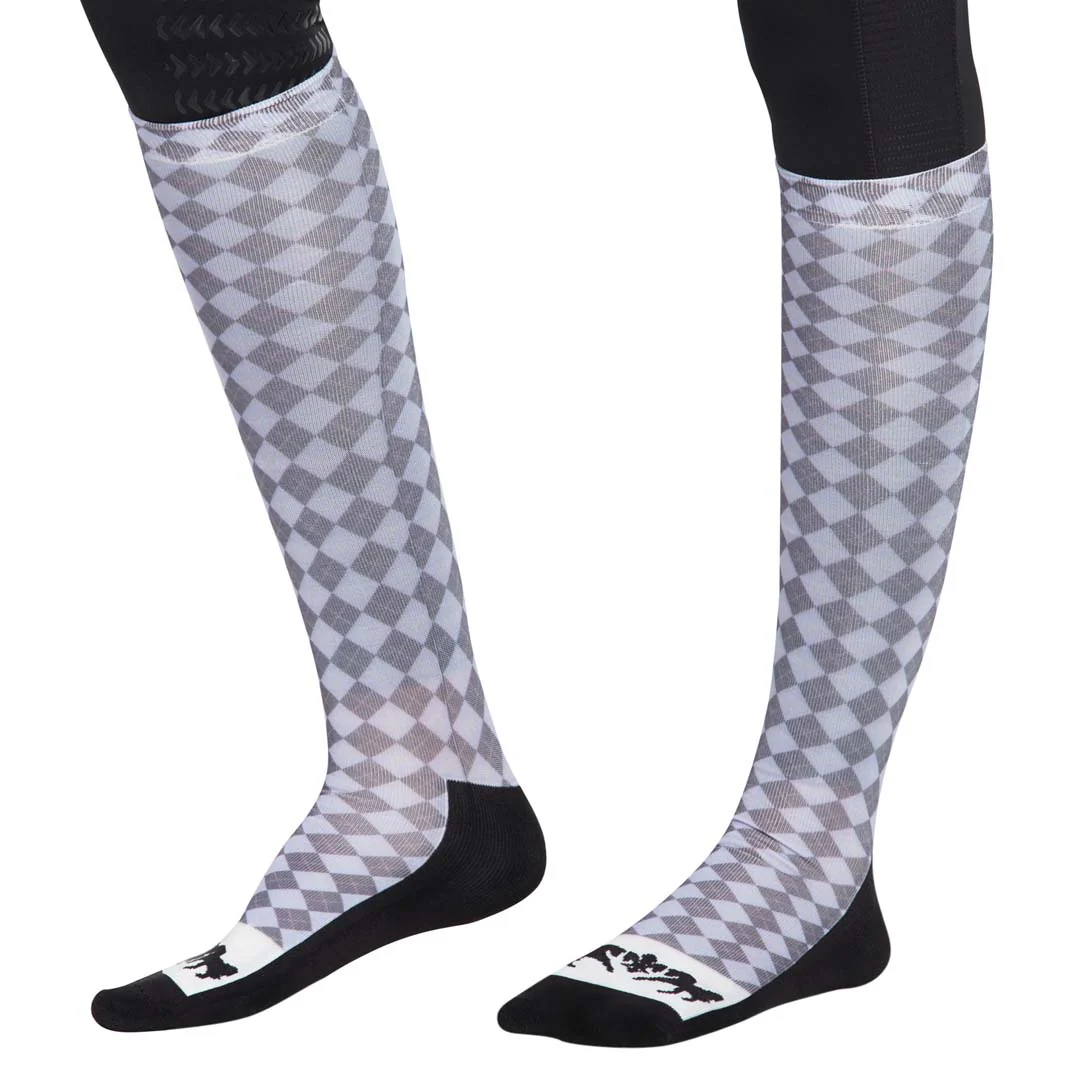 Equine Couture Ladies Isabel Padded Knee Hi Boot Socks - Image 13