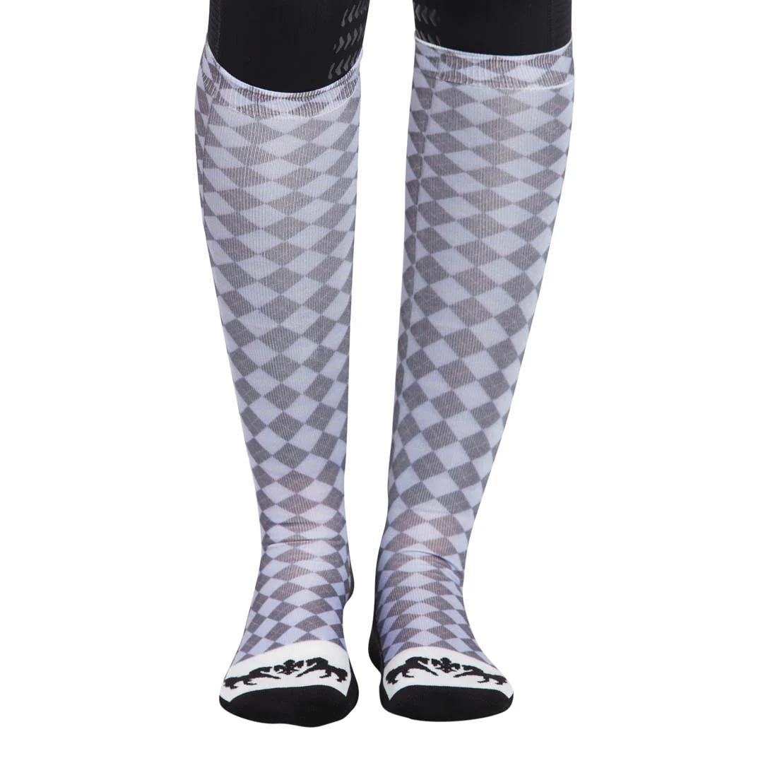 Equine Couture Ladies Isabel Padded Knee Hi Boot Socks - Image 14