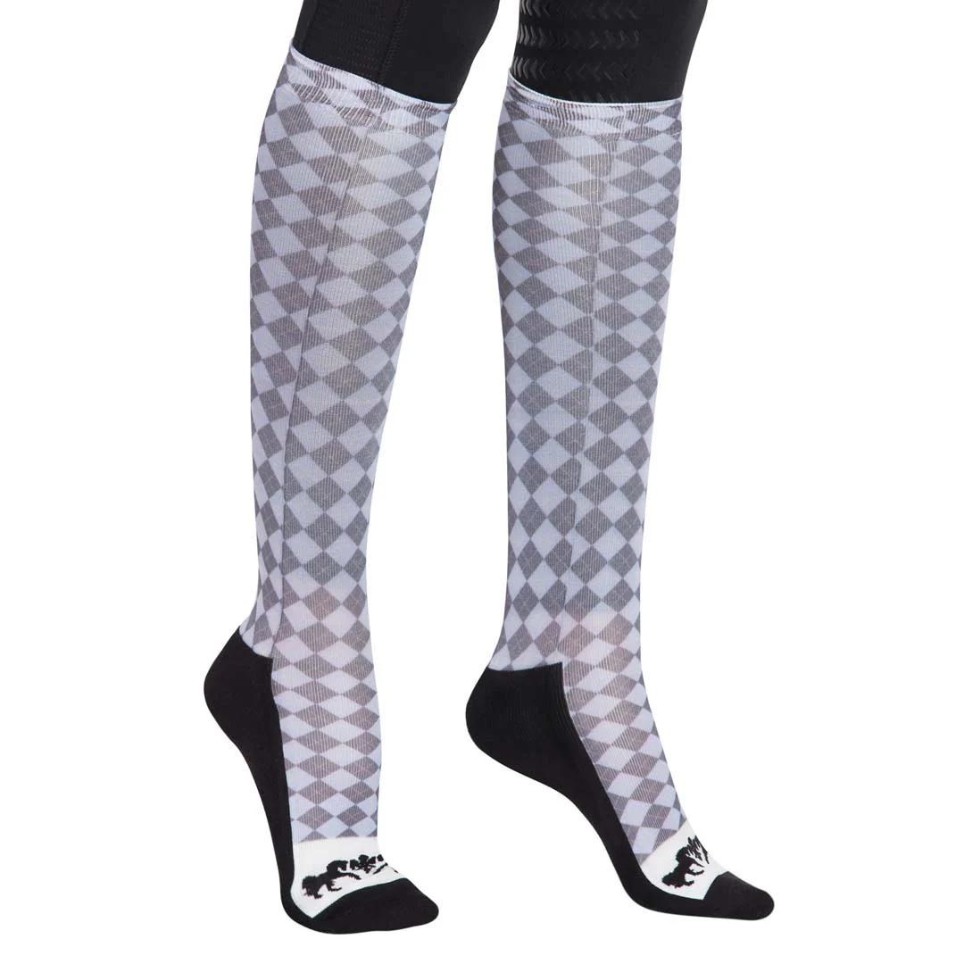 Equine Couture Ladies Isabel Padded Knee Hi Boot Socks - Image 15