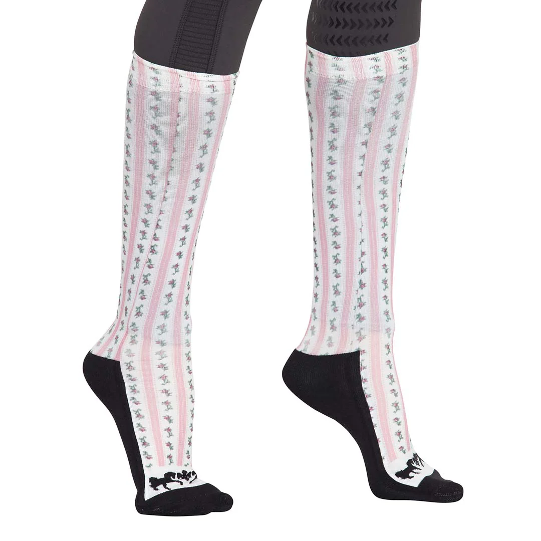 Equine Couture Ladies Isabel Padded Knee Hi Boot Socks - Image 3