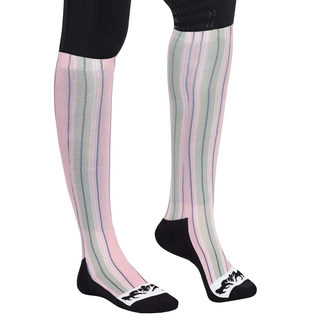 Equine Couture Ladies Isabel Padded Knee Hi Boot Socks - Image 7