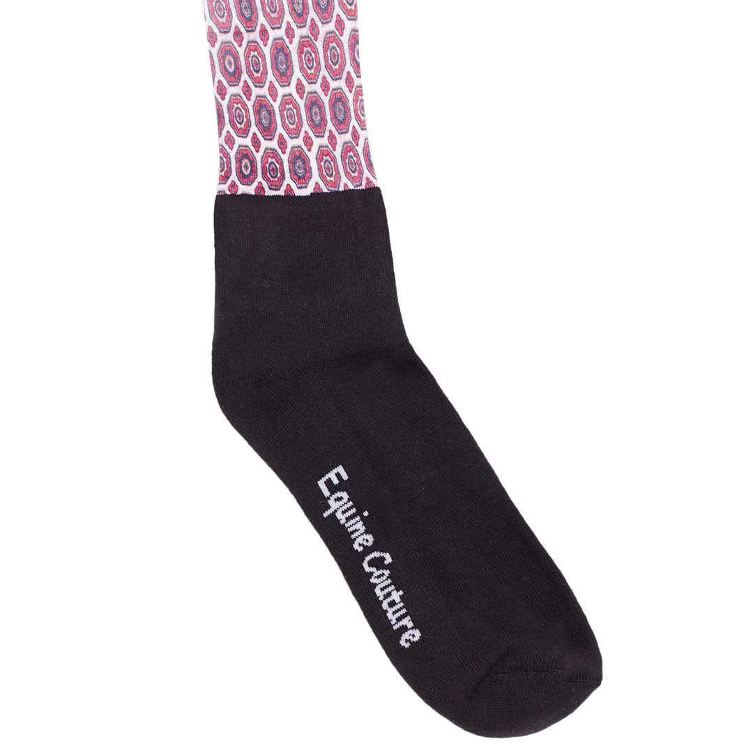 Equine Couture Ladies Kelsey Padded Knee Hi Boot Socks - Image 2