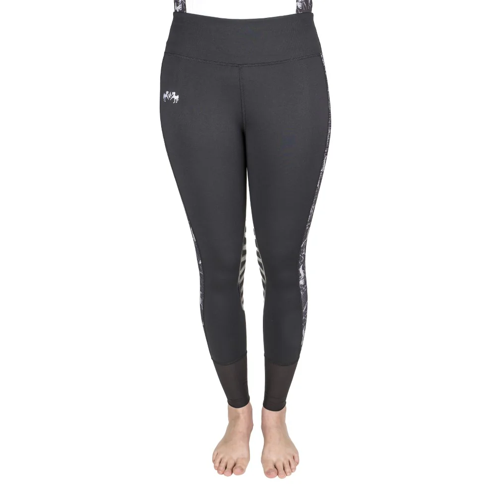 Equine Couture Ladies Linear Horses Tights - Image 2