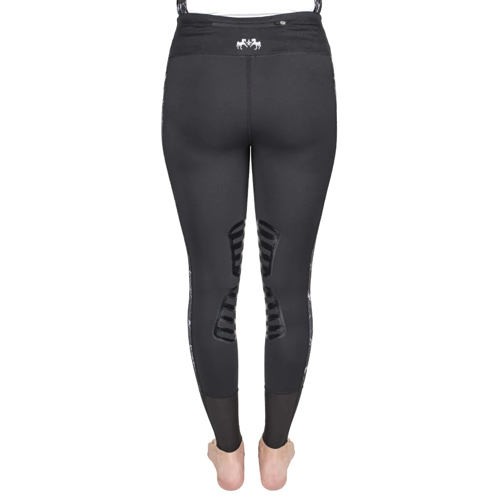 Equine Couture Ladies Linear Horses Tights - Image 3