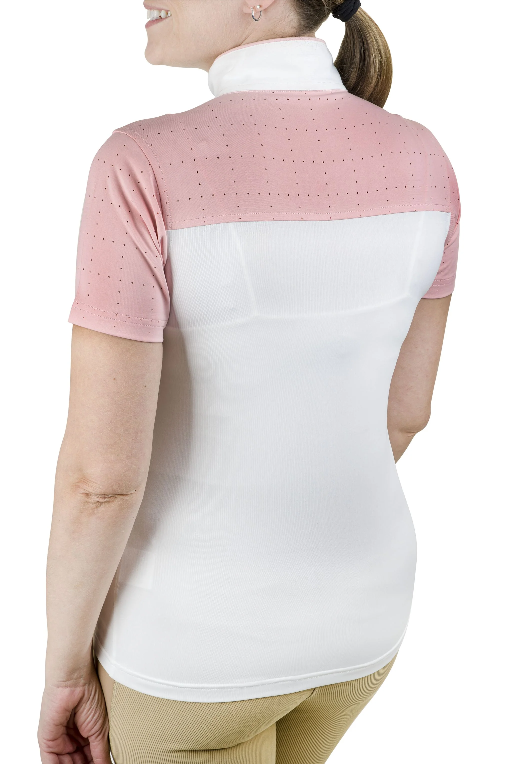 Equine Couture Ladies Magda Equicool Short Sleeve Show Shirt - Image 12