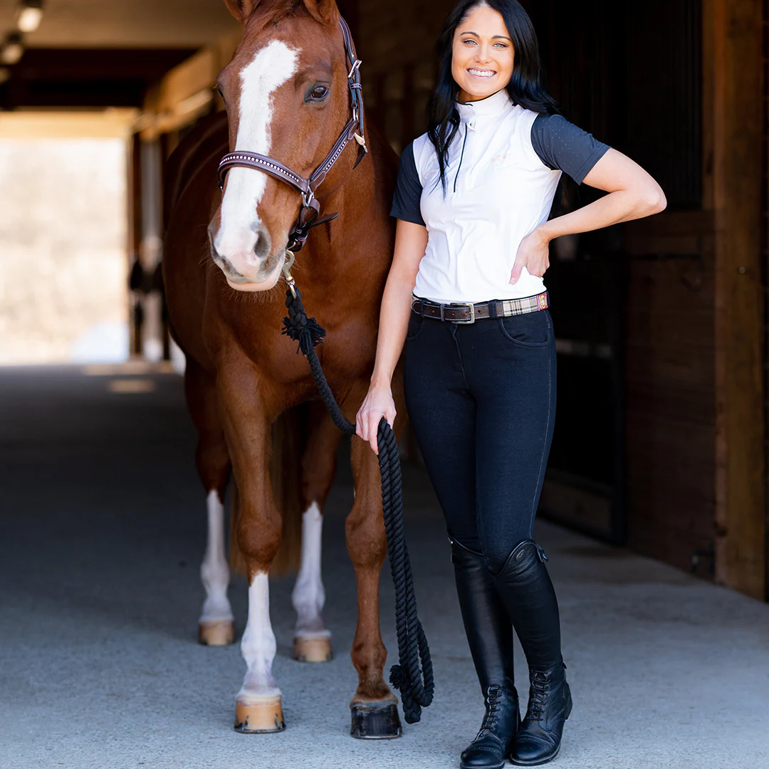 Equine Couture Ladies Magda Equicool Short Sleeve Show Shirt - Image 6