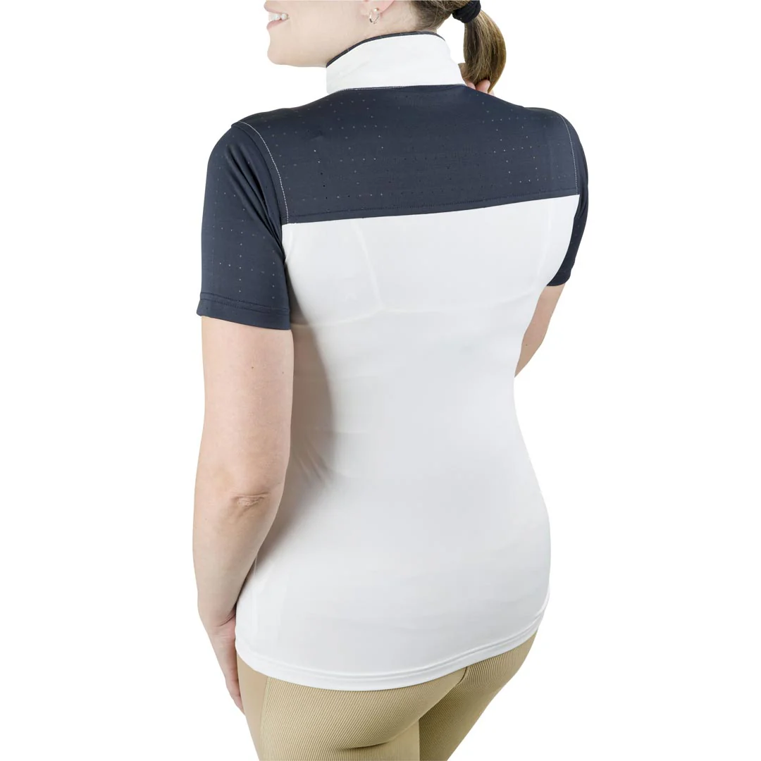 Equine Couture Ladies Magda Equicool Short Sleeve Show Shirt - Image 8
