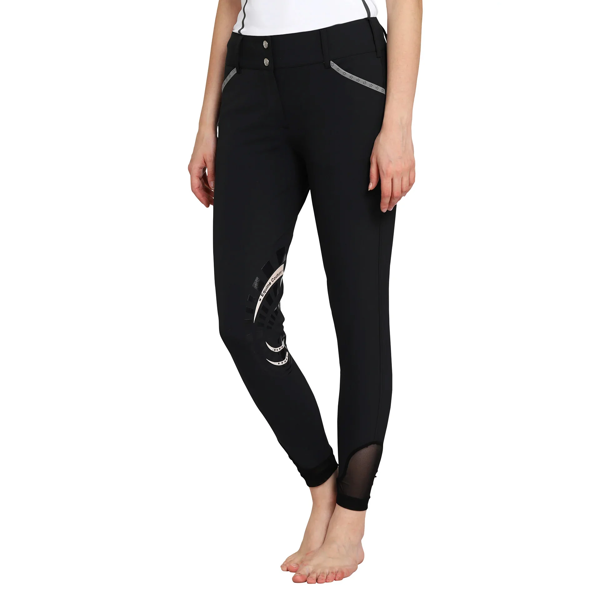 EQUINE COUTURE LADIES MALTA KNEE PATCH BREECHES - Image 5