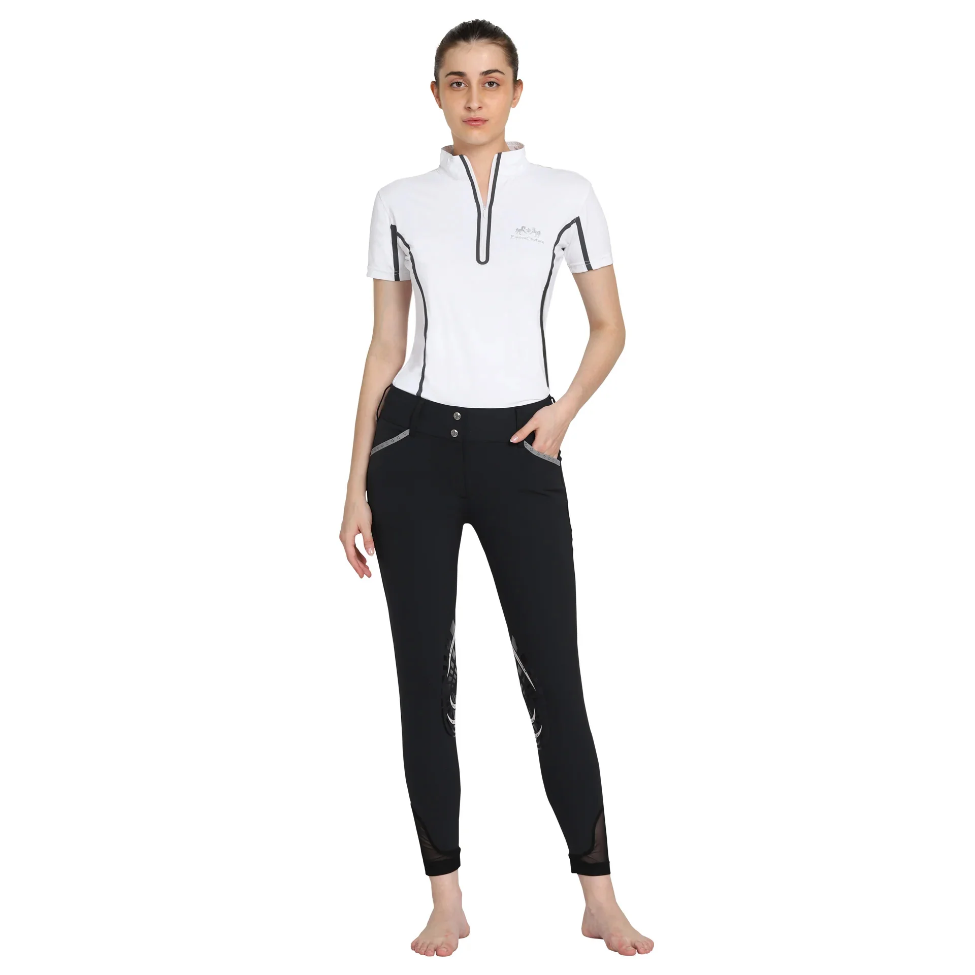 EQUINE COUTURE LADIES MALTA KNEE PATCH BREECHES - Image 6