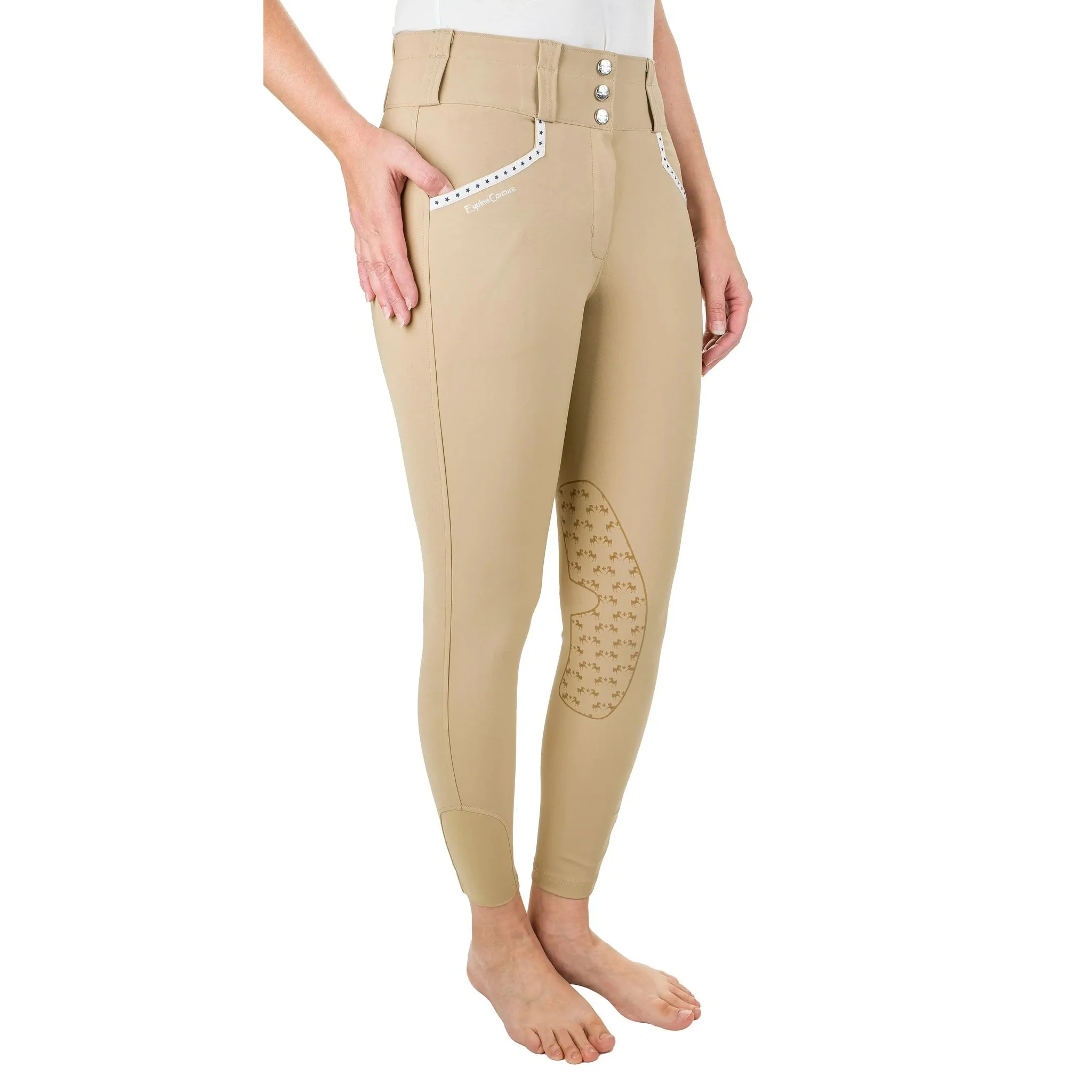 Equine Couture Ladies Nicole Knee Patch Breech - Image 4