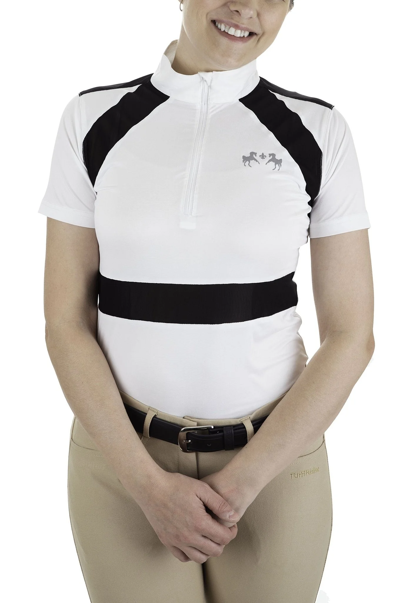 Equine Couture Ladies Nicolette Equicool Short Sleeve Show Shirt - Image 10