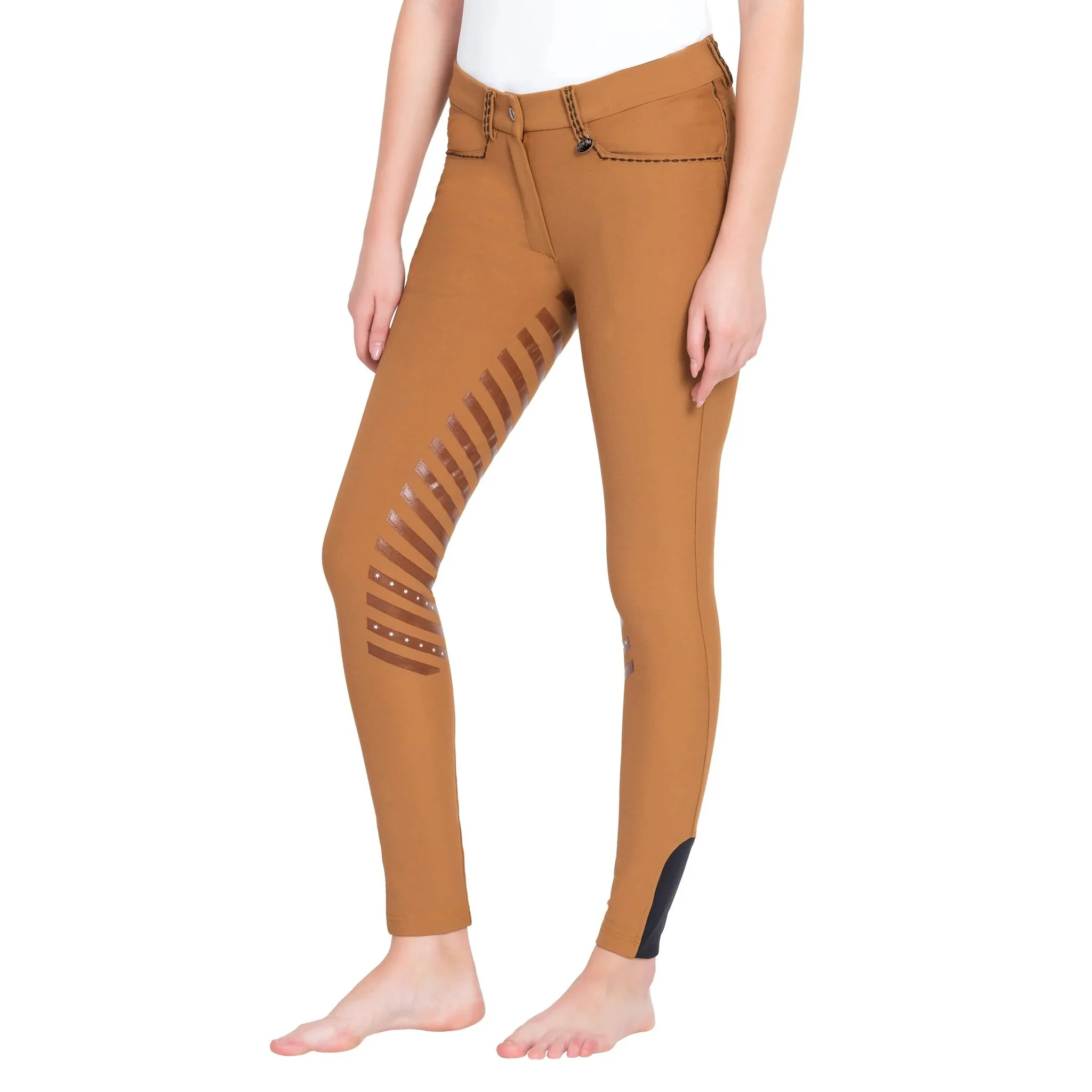 Equine Couture Ladies Nora Extended Knee Patch Breeches - Image 3