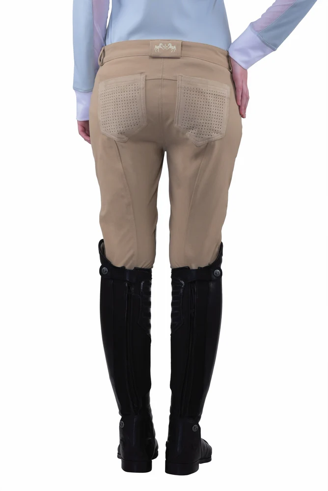 Equine Couture Ladies Oslo Silicone Knee Patch Breeches - Image 13