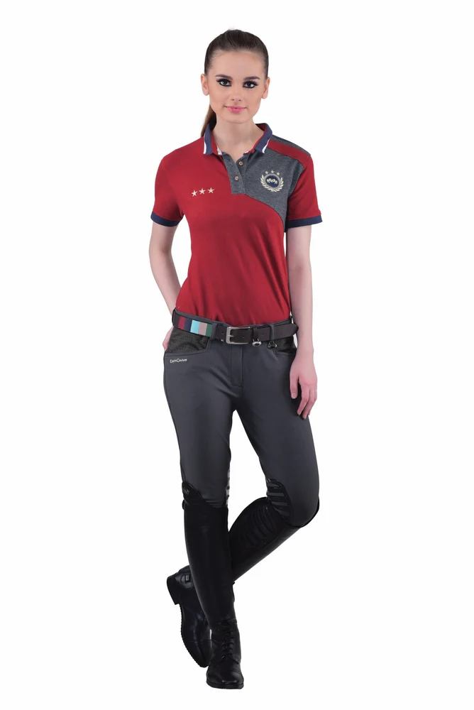 Equine Couture Ladies Oslo Silicone Knee Patch Breeches - Image 3