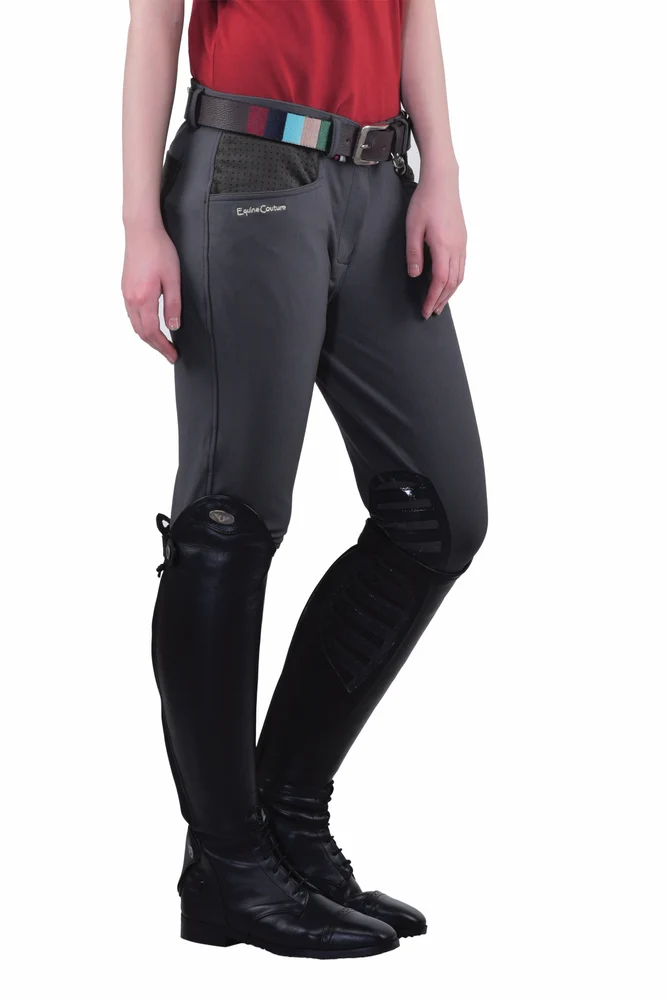 Equine Couture Ladies Oslo Silicone Knee Patch Breeches - Image 6