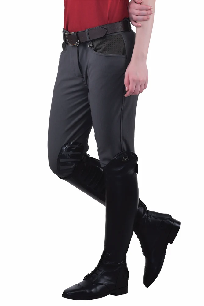 Equine Couture Ladies Oslo Silicone Knee Patch Breeches - Image 7
