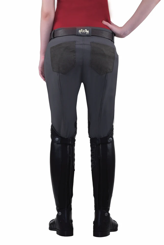 Equine Couture Ladies Oslo Silicone Knee Patch Breeches - Image 8