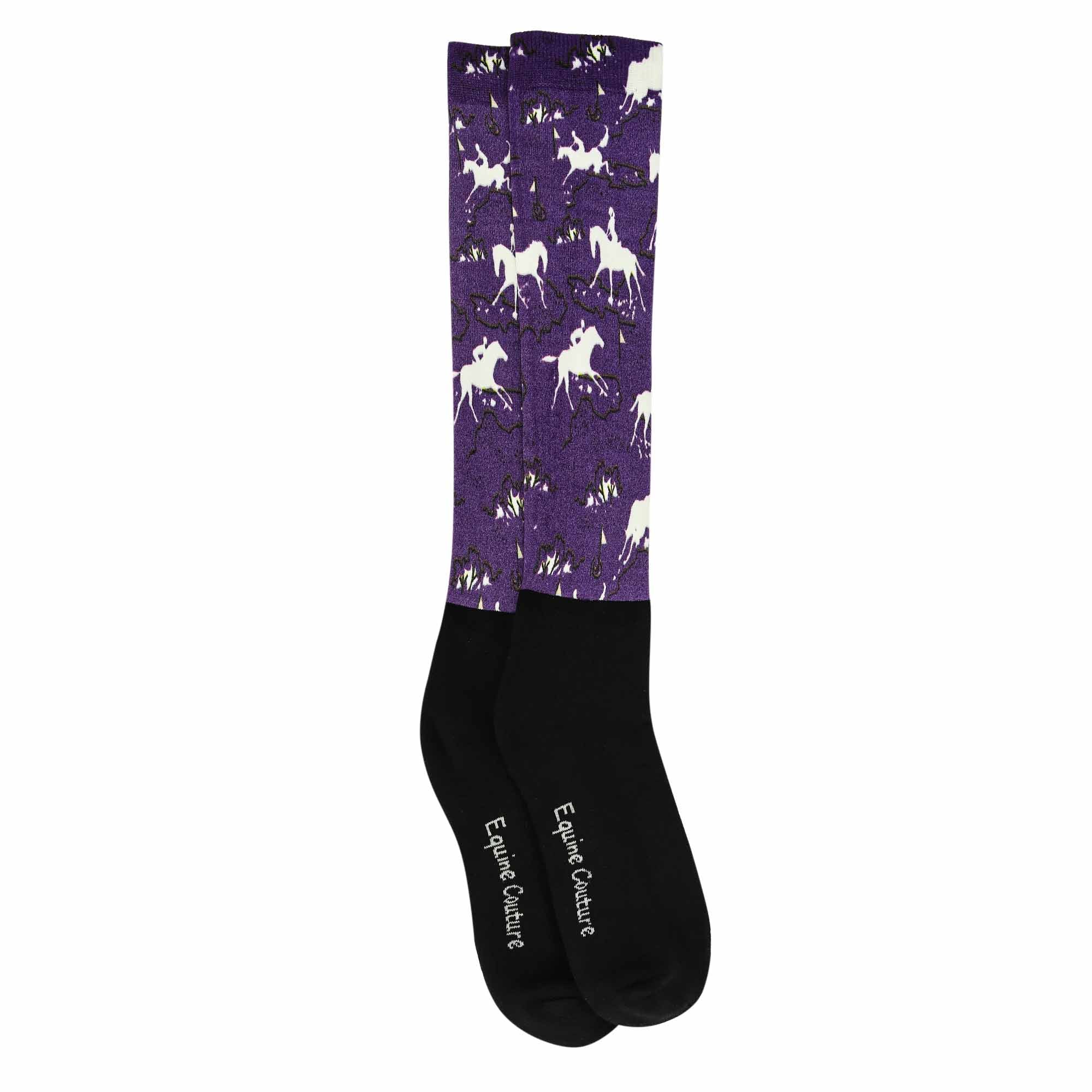 Equine Couture Ladies OTC Boot Socks- Cross Country Phase - Image 4