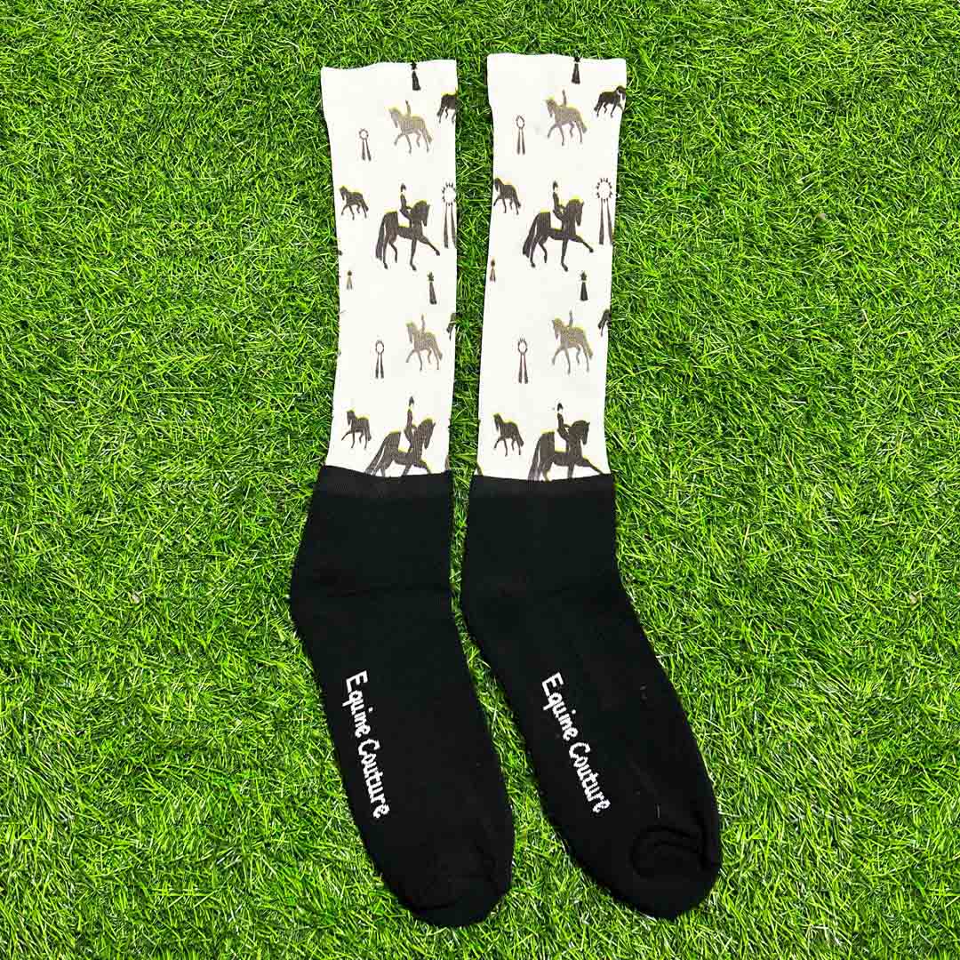Equine Couture Ladies OTC Boot Socks- Down the Center Line - Image 2