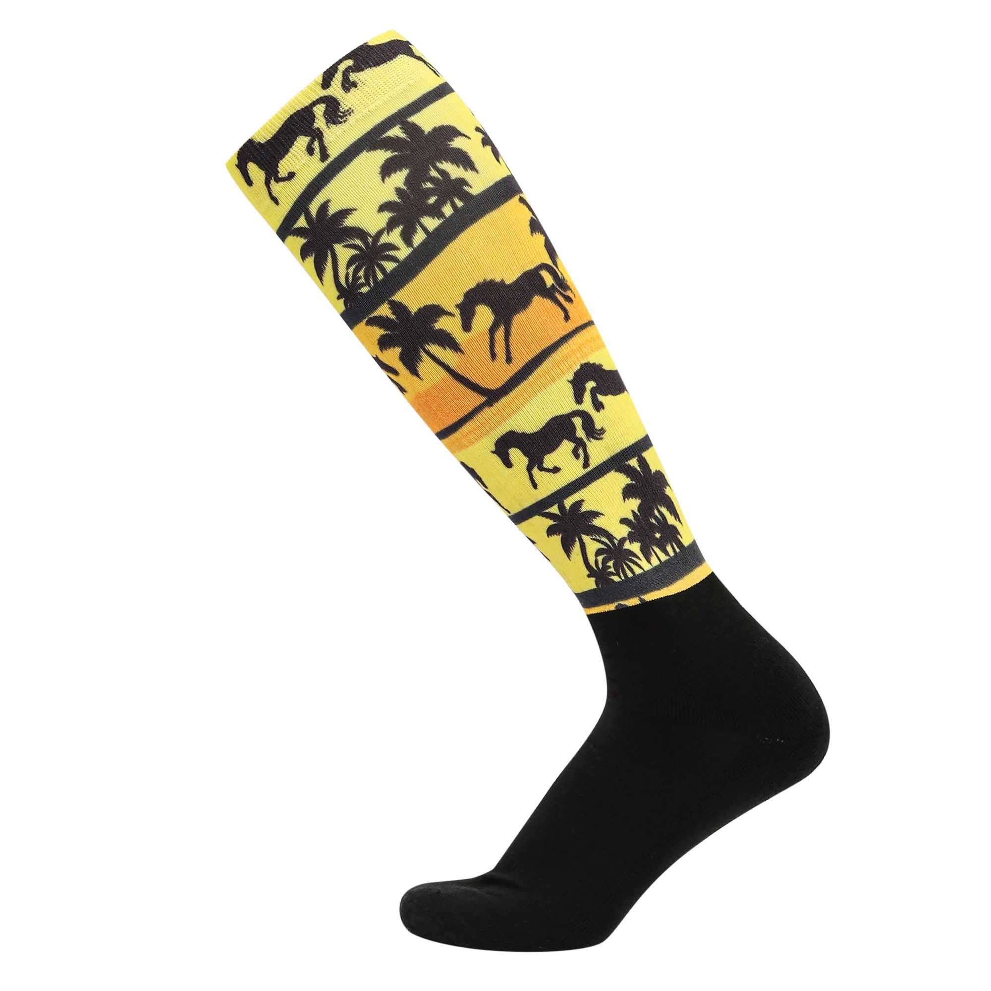 Equine Couture Ladies OTC Boot Socks- Ocala Sunrise - Image 2