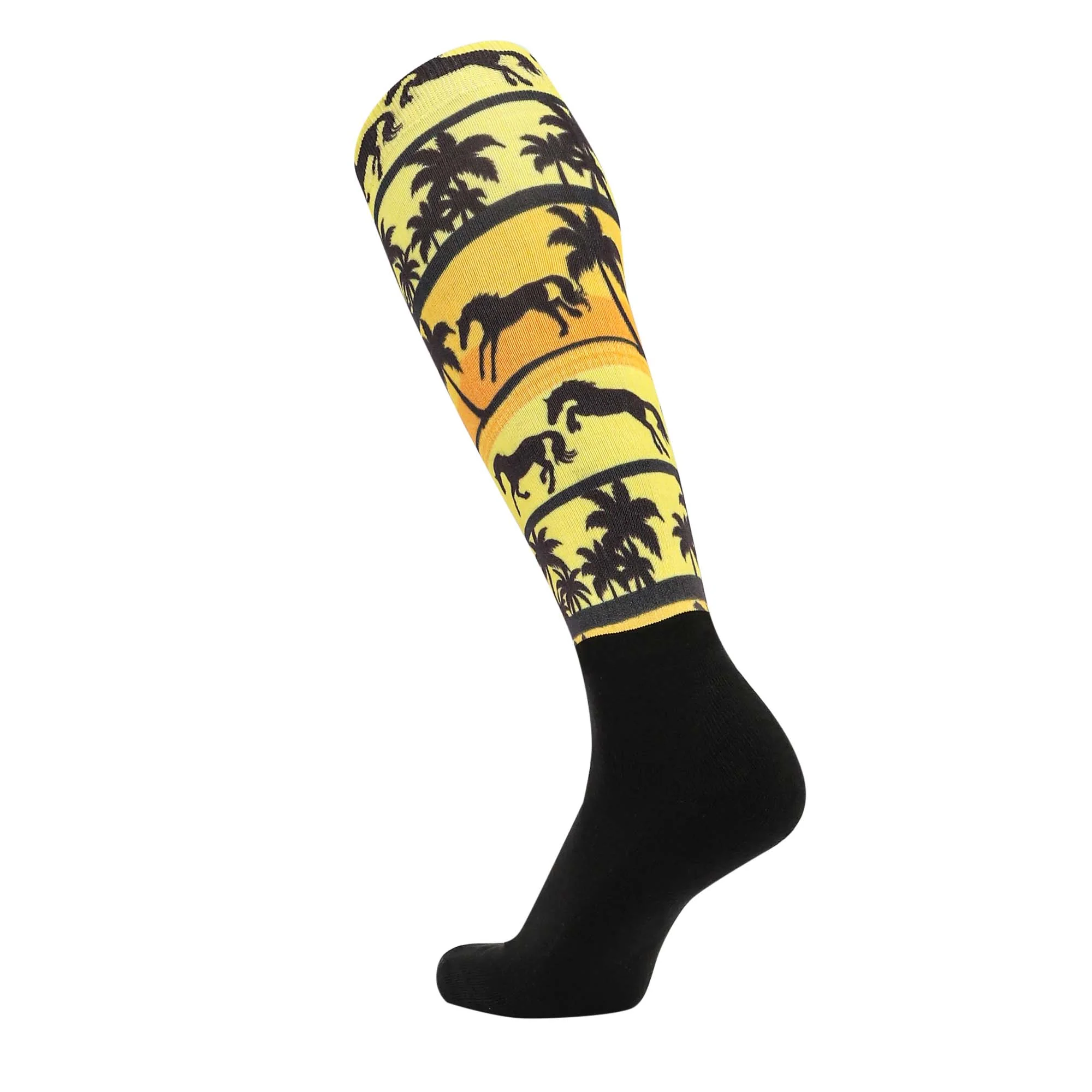 Equine Couture Ladies OTC Boot Socks- Ocala Sunrise - Image 3