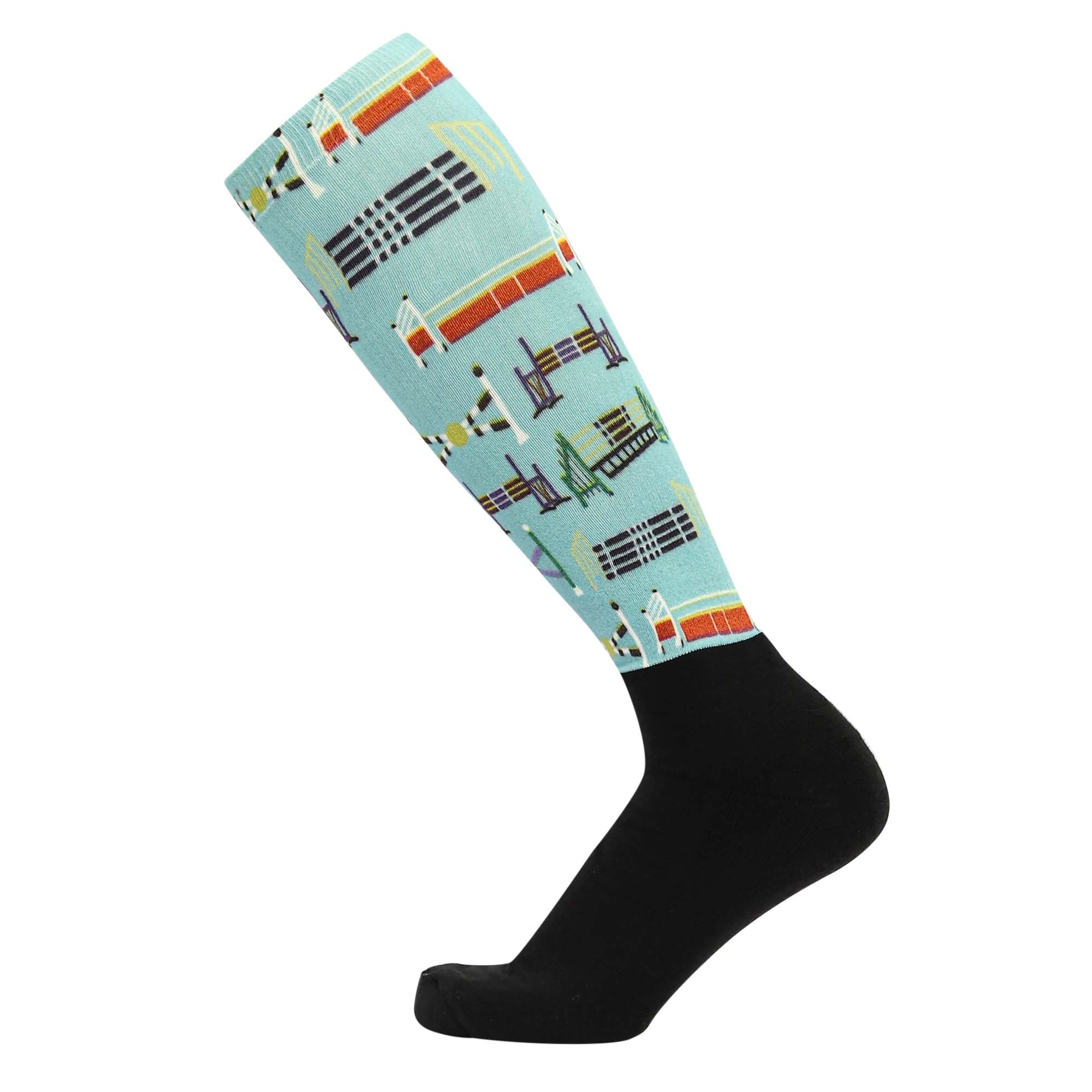 Equine Couture Ladies OTC Boot Socks- Painted Jumps - Image 2