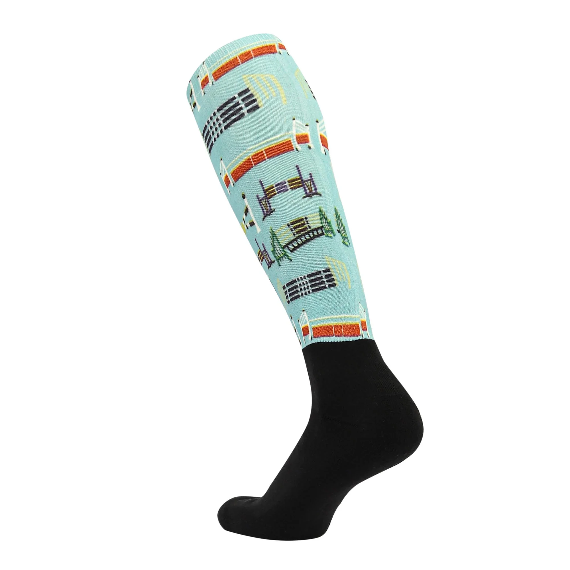 Equine Couture Ladies OTC Boot Socks- Painted Jumps - Image 3
