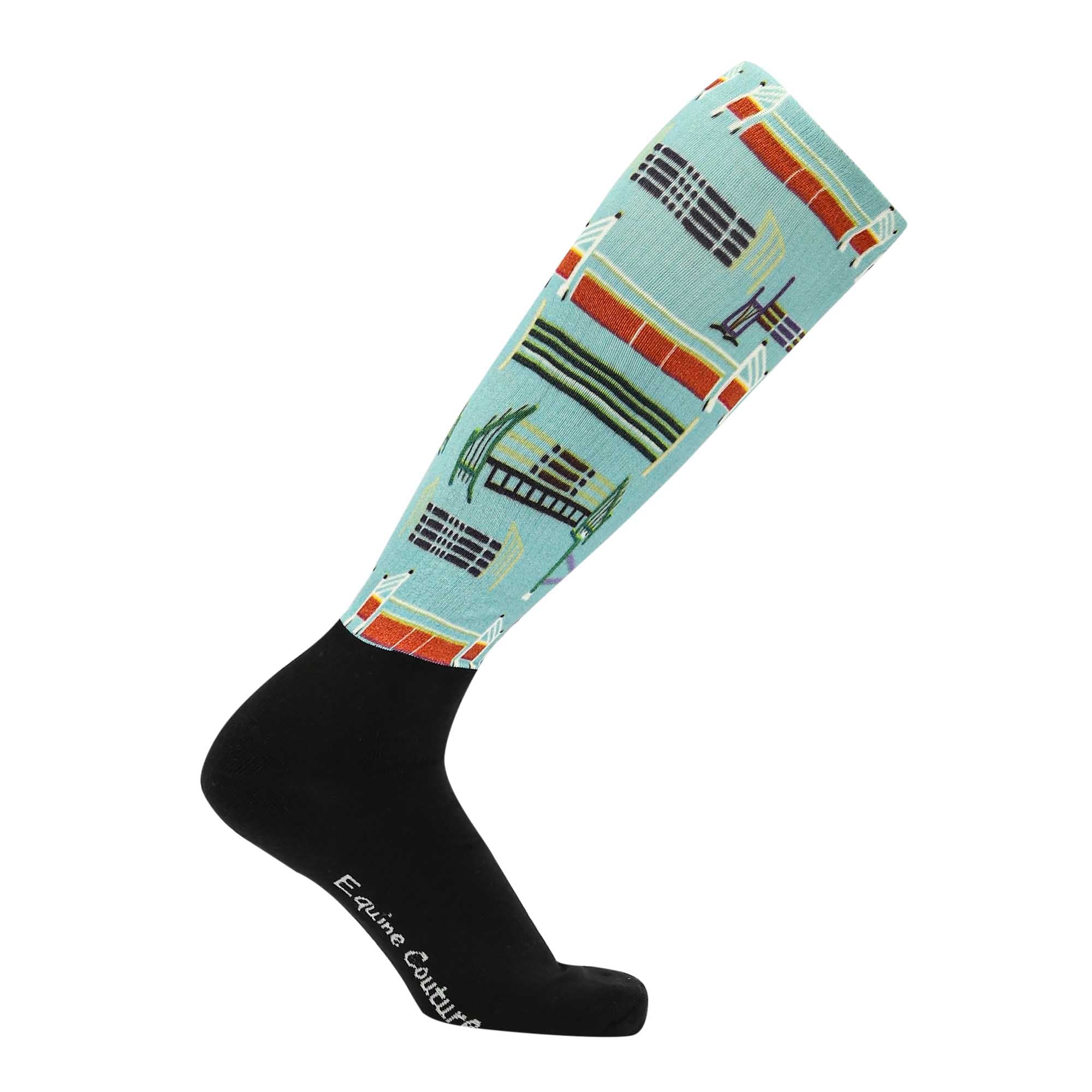 Equine Couture Ladies OTC Boot Socks- Painted Jumps - Image 5