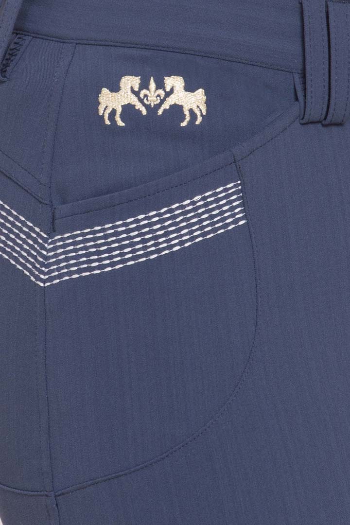 Equine Couture Ladies Sarah Silicone Knee Patch Breeches - Image 11