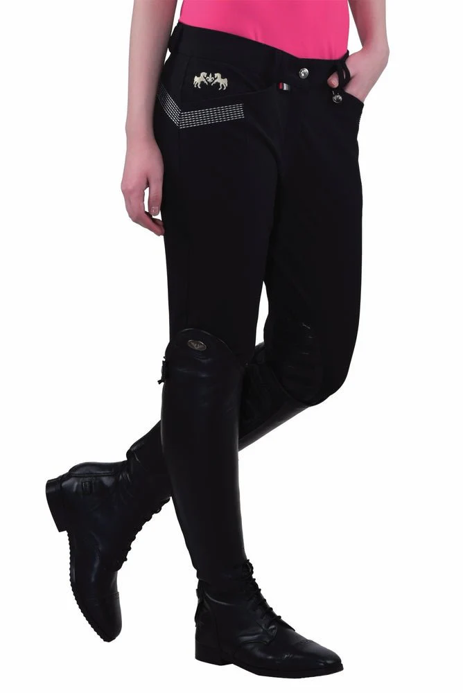 Equine Couture Ladies Sarah Silicone Knee Patch Breeches - Image 13
