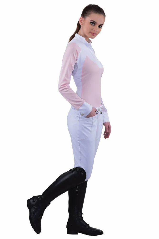 Equine Couture Ladies Sarah Silicone Knee Patch Breeches - Image 3
