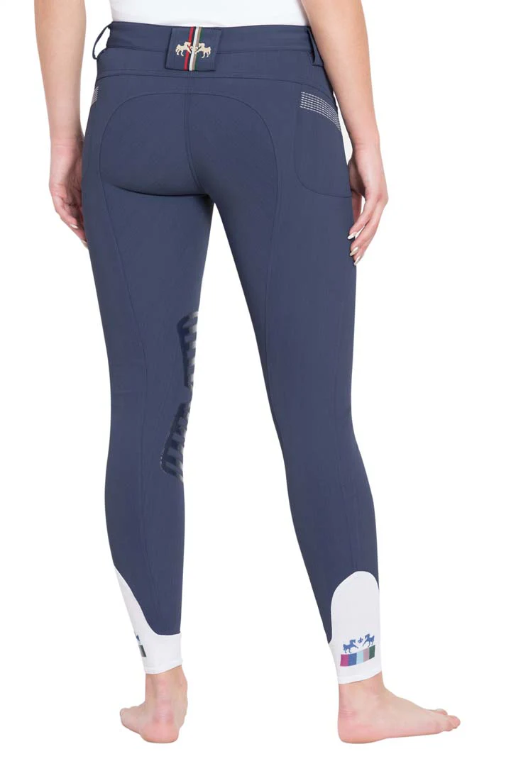Equine Couture Ladies Sarah Silicone Knee Patch Breeches - Image 9