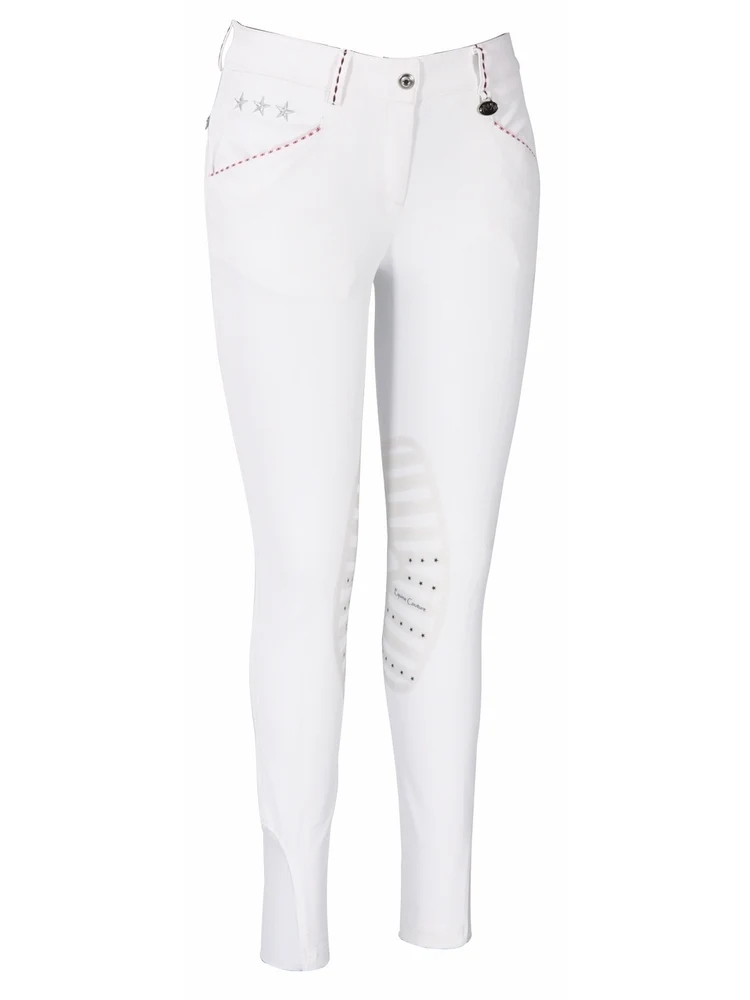 Equine Couture Ladies Stars & Stripes Silicone Knee Patch Breeches - Image 3