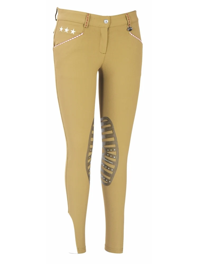 Equine Couture Ladies Stars & Stripes Silicone Knee Patch Breeches - Image 7