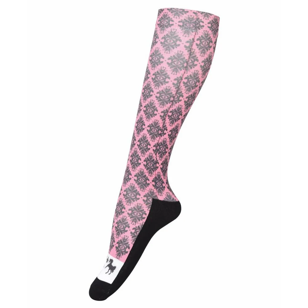 Equine Couture Ladies Tara Technical Padded Knee Hi Boot Socks - Image 9