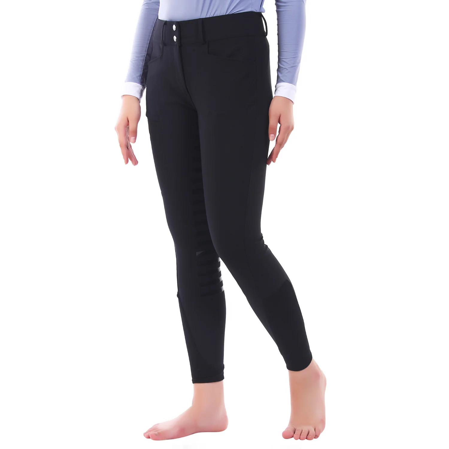 Equine Couture Ladies Techno Extended Knee Patch Breeches - Image 11