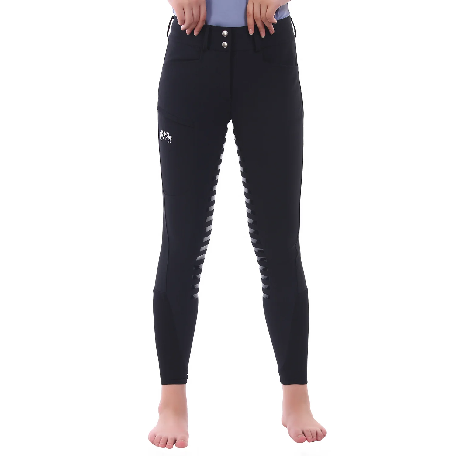 Equine Couture Ladies Techno Extended Knee Patch Breeches - Image 3