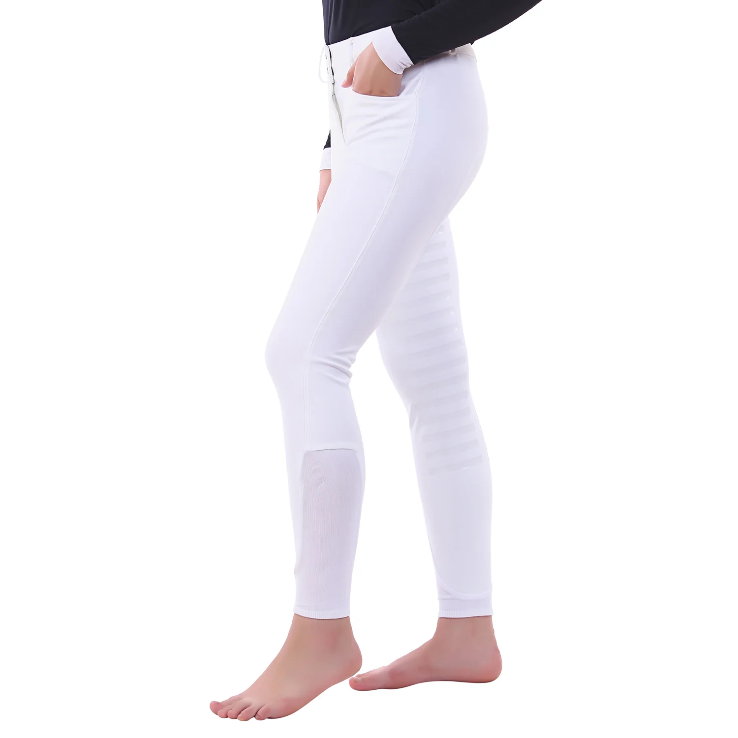 Equine Couture Ladies Techno Extended Knee Patch Breeches - Image 4